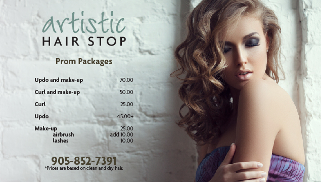 Prom Packages at Artistic Hair Stop